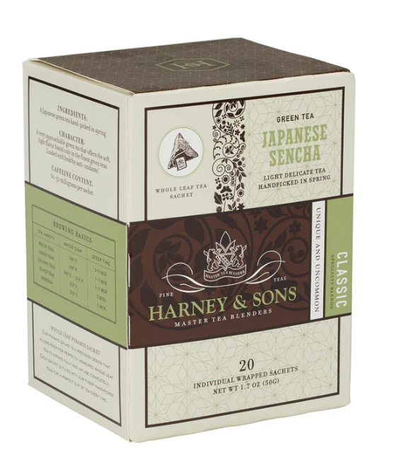 HARNEY JAPANESE SENCHA SACHETS 20 CT