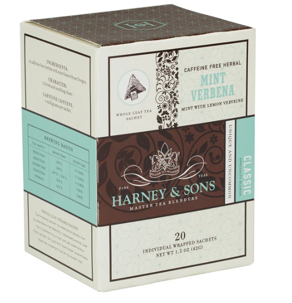 HARNEY MINT VERBENA SACHETS 20 CT