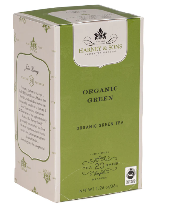 HARNEY TEA ORGANIC GREEN 20 CT