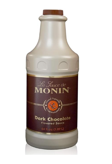 MONIN DARK CHOCOLATE SAUCE 64 OZ