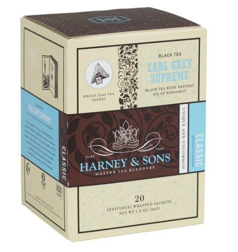 [26032] HARNEY EARL GREY SACHETS 20 CT